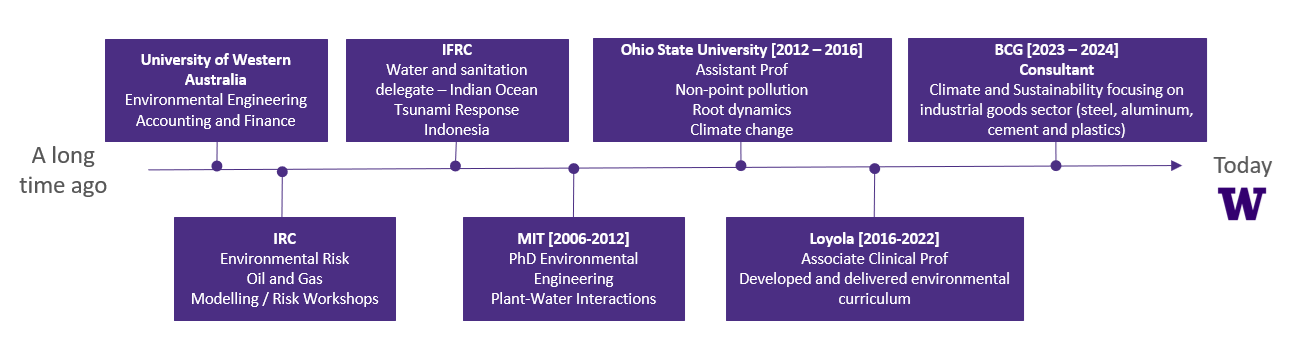 Timeline of Gaj's career